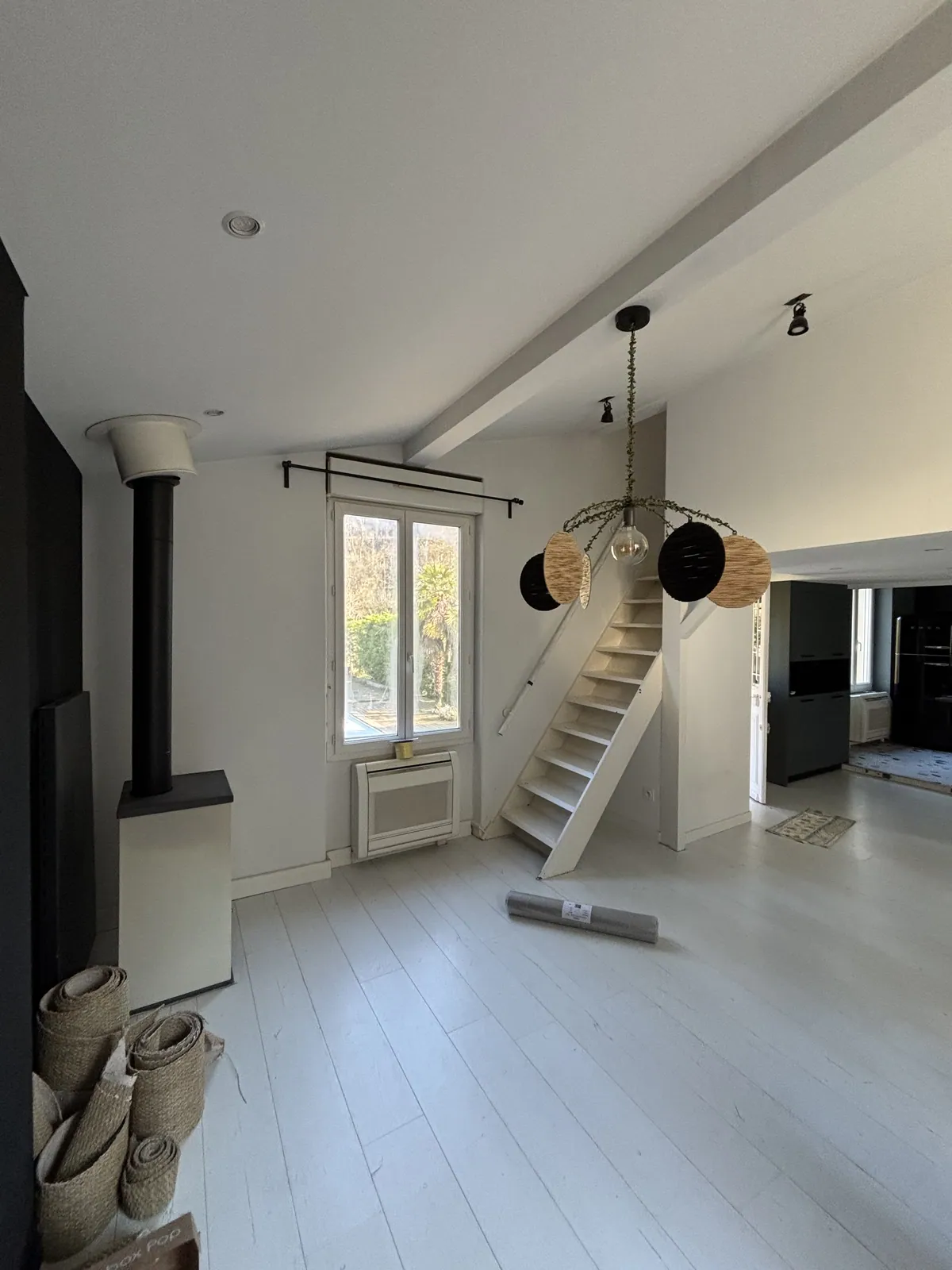 Pièce de vie après rénovation intérieure