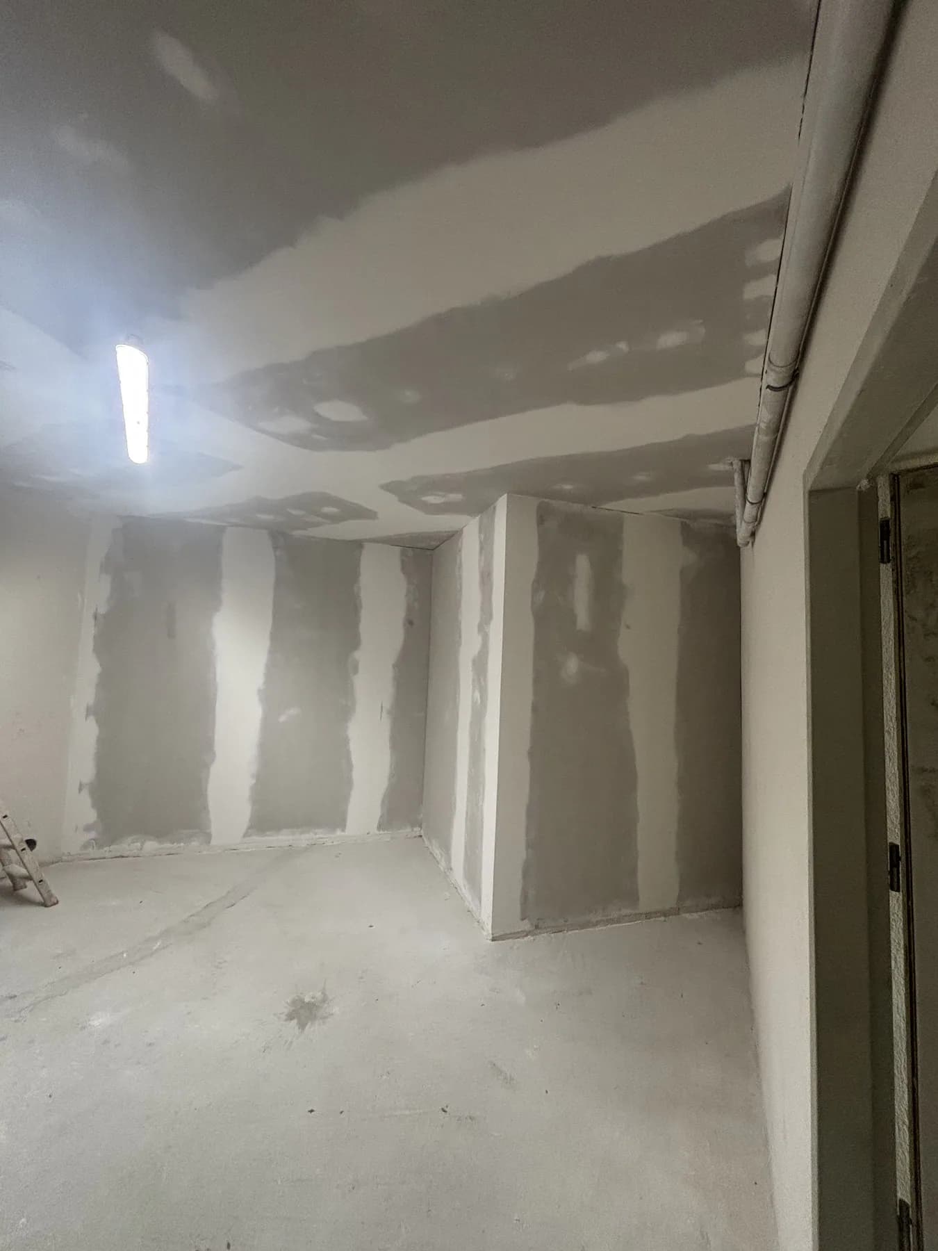 Création des volumes intérieurs pendant le chantier